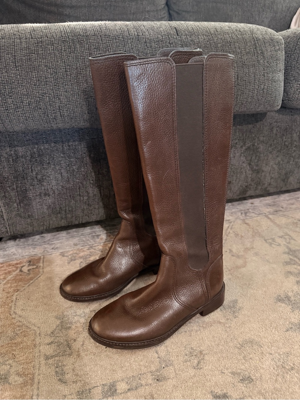 Brown Tory Burch Leather Knee-High Boots women’s size 6